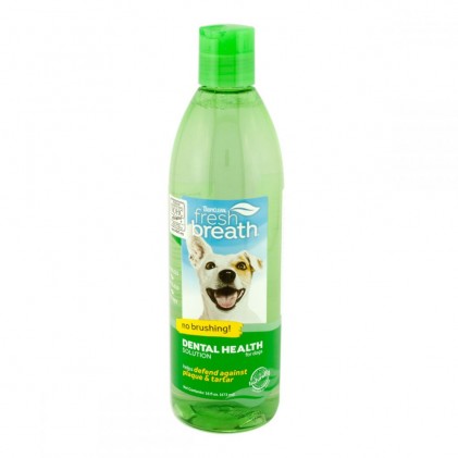 TropiClean fresh breath Dental Health Solution Добавка в воду для гигиены полости рта собак