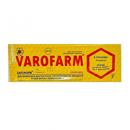 Варофарм полоски для лечения и профилактики клещей Varroa