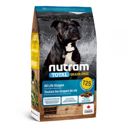 Nutram Total Grain-Free T25 Холистик беззерновой корм для собак с форелью и лососем