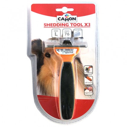 CAMON Shedding Tool X3 Фурминатор для собак крупных пород L
