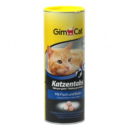GimCat Katzentabs Витамины для кошек с рыбой и биотином