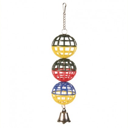 Trixie 5251 Игрушка для попугаев 3 шара с колокольчиком