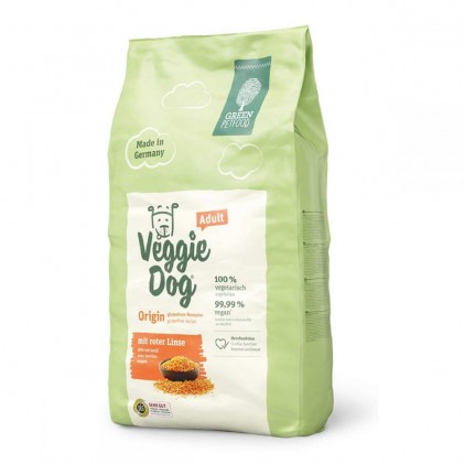 Green Petfood VeggieDog Origin Adult with Red Lentils Безглютеновый вегетарианский корм для собак с красной чечевицей