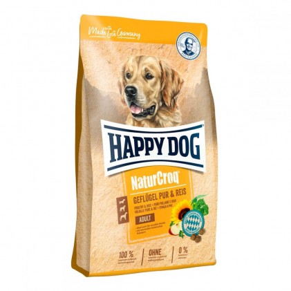 Happy Dog NaturCroq Adult Poultry & Rice Сухий корм для собак з птицею і рисом