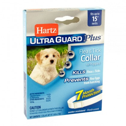Hartz UltraGuard Plus Ошейник для щенков от блох, яиц блох и клещей 38 см