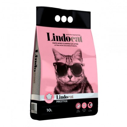 Lindocat Prestige Baby Powder Бентонитовый наполнитель для туалетов с ароматом талька