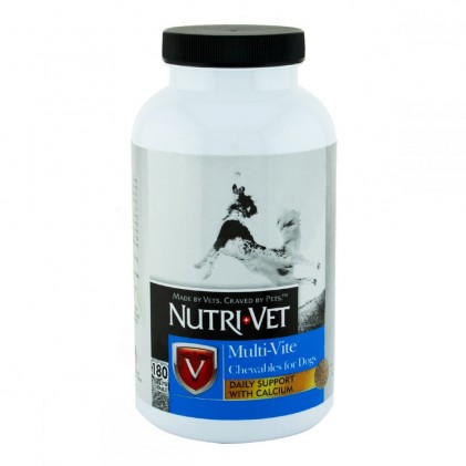 Nutri-Vet Multi-Vite Мультивітаміни для собак, жувальні таблетки