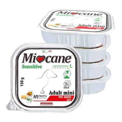 Morando Miocane Sensitive Adult Mini Beef Монопротеиновые беззерновые консервы для собак с говядиной