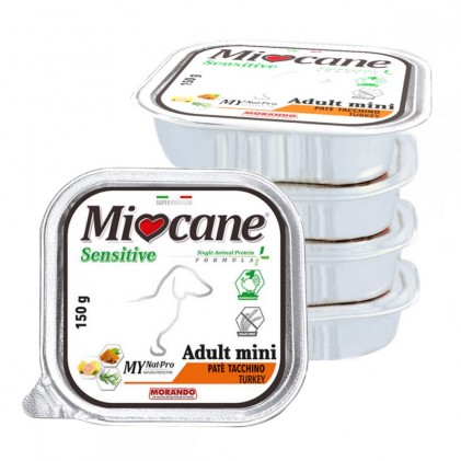 Morando Miocane Sensitive Adult Mini Turkey Монопротеиновые беззерновые консервы для собак с индейкой