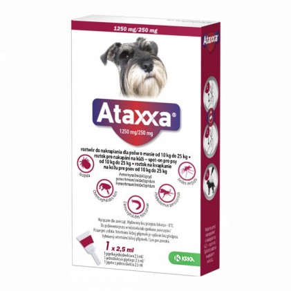 KRKA Ataxxa (Атакса) Spot On Капли для собак от 10 до 25 кг
