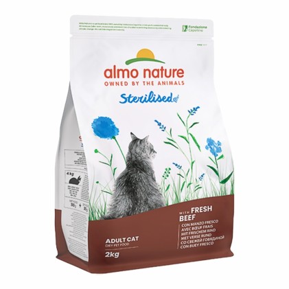 Almo Nature Holistic Sterilised Сухой корм для стерилизованных кошек со свежей говядиной