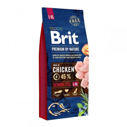Brit Premium Senior L+XL Chicken Сухий корм для літніх собак великих та гігантських порід з куркою