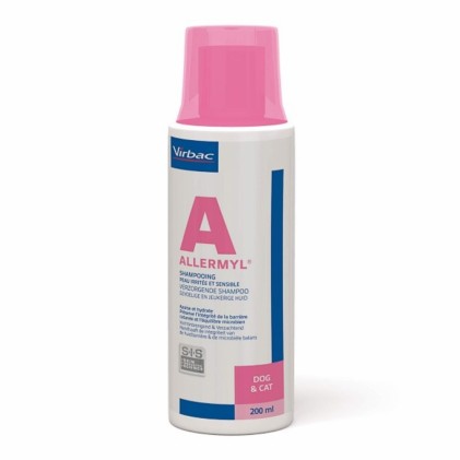 Virbac Allermyl Shampoo Аллермил Дополнительное средство для основного лечения аллергического дерматита у собак и кошек