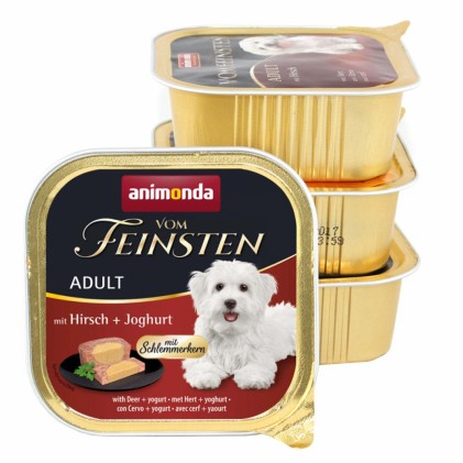 Animonda Vom Feinsten Adult mit Hirsch + Joghurt Консерви для собак з олениною та йогуртом