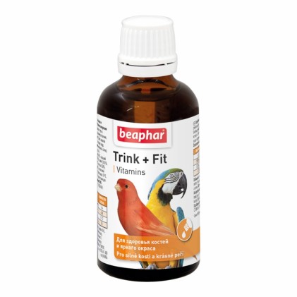 Beaphar Trink + Fit Vitamins Вітаміни для здоров'я кісток і яскравого забарвлення пір’я птахів