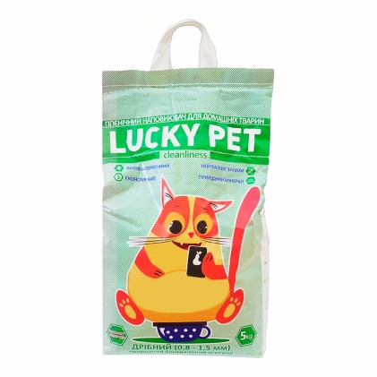 Lucky Pet (Мелкий) Гигиенический комкующий наполнитель для кошек