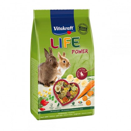 Vitakraft Life Power Корм для кроликов с бананом