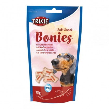 Trixie Soft Snack Bonies Лакомство для собак со вкусом говядины и птицы