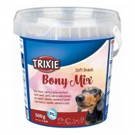 Trixie Soft Snack Bony Mix Лакомство для собак с говядиной, ягненком, лососем и курицей (ведро)