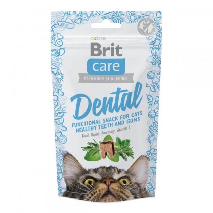 Brit Care Cat Snack Dental Ласощі для кішок з індичкою