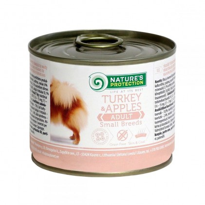 Nature's Protection Adult Small Turkey & Apples Консервы для собак малых пород с индейкой и яблоком