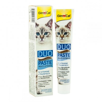 GimCat Multi-Vitamin Duo-Paste Мультивитаминная паста для кошек с тунцом