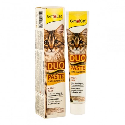 GimCat Anti-Hairball Duo-Paste Паста для виведення шерсті з сиром і солодом