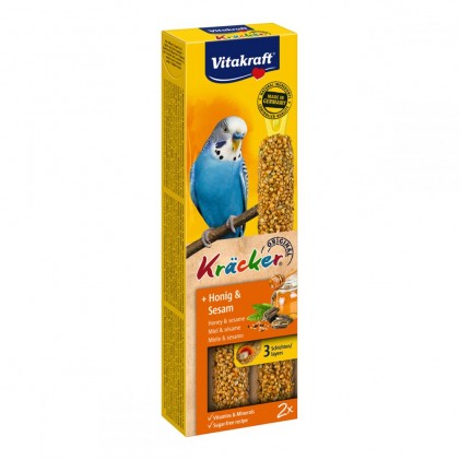 Vitakraft Kracker Лакомства для волнистых попугаев с медом и кунжутом