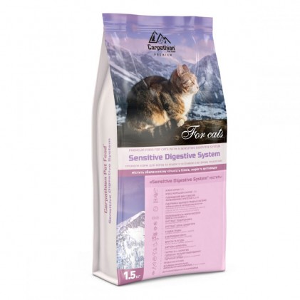 Carpathian Pet Food Сухий корм для кішок з чутливою травною системою