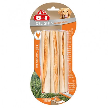 8in1 Delights STICKS Палички для чищення зубів у собак зі смаком курки
