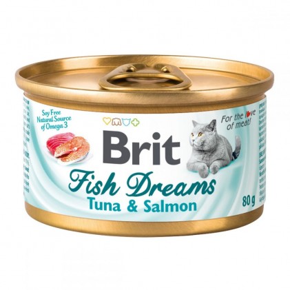 Brit Fish Dreams Tuna & Salmon Консервы для кошек с тунцом и лососем