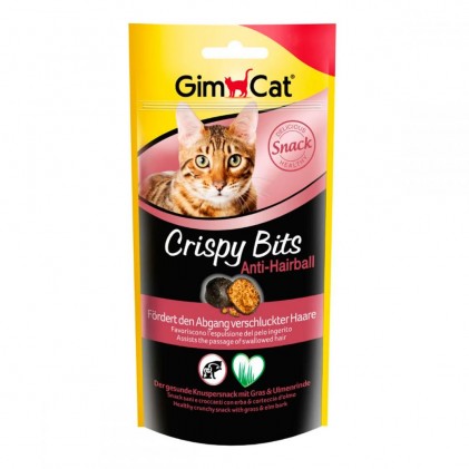 GimCat Crispy Bits Anti Haiball Лакомства для вывода шерсти кошек
