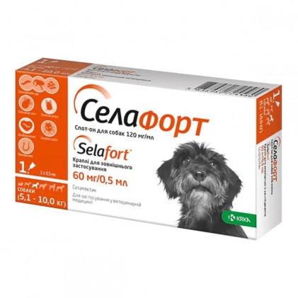 Selafort Селафорт Спот-он краплі для собак від 5,1 до 10 кг