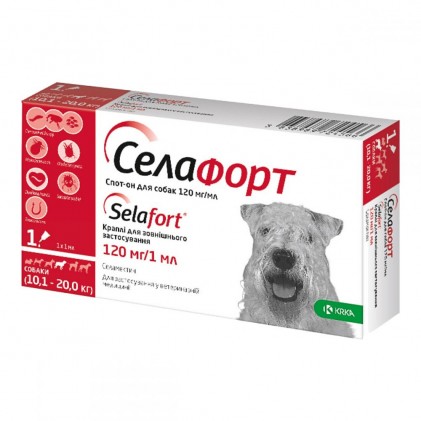 Selafort Селафорт Спот-он краплі для собак від 10,1 до 20 кг
