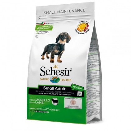 Schesir Dog Small Adult Lamb Сухий монопротеїновий корм для собак малих порід з ягням