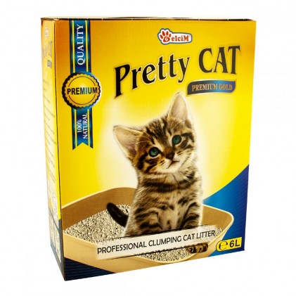 Pretty Cat Premium Gold Clumping Бентонитовый наполнитель без аромата