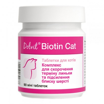 Dolfos Dolvit Biotin Cat Вітамінно-мінеральний комплекс з біотином для здоров'я шкіри і шерсті кішок