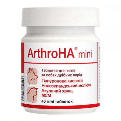 Dolfos ArthroHA mini Хондропротектор для лечения болезней суставов у кошек и собак малых пород