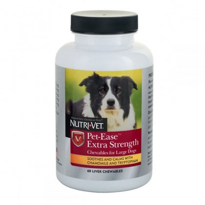 Nutri-Vet Pet Ease Extra Strength Антистресові таблетки для собак середніх і великих порід