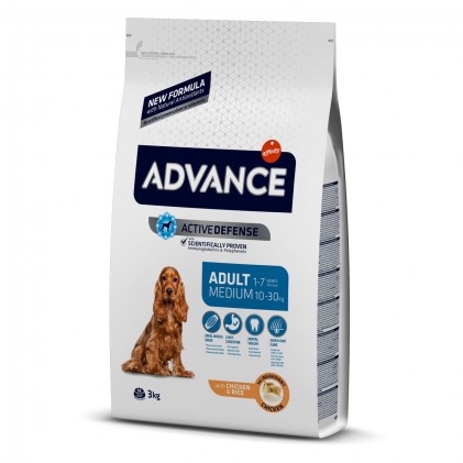 Advance Adult Medium Сухой корм для взрослых собак средних пород с курицей и рисом