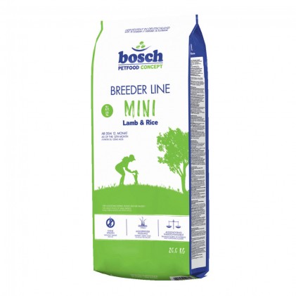 Bosch Breeder Line Mini Lamb & Rice Сухий корм для дорослих собак дрібних порід з ягням і рисом