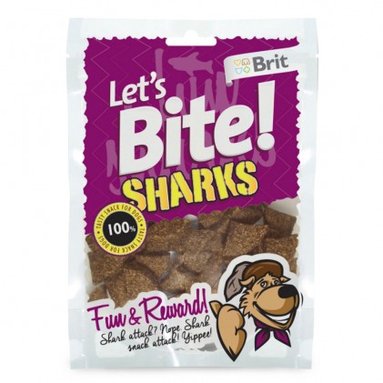 Brit Let's Bite Sharks Ласощі для собак з лососем