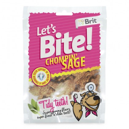 Let’s Bite Chompin Sage Лакомства для собак с шалфеем для здоровья зубов
