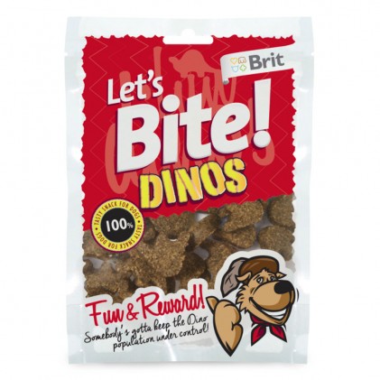 Brit Let’s Bite Dinos Лакомства для собак с ягненком