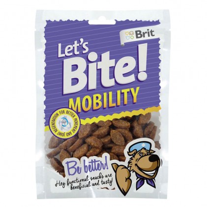 Brit Let's Bite Mobility Ласощі для собак з куркою для підтримки мобільності