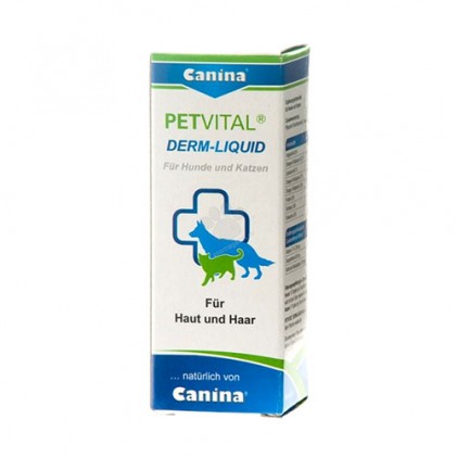 Canina Petvital Derm Liquid активує клітинний обмін речовин