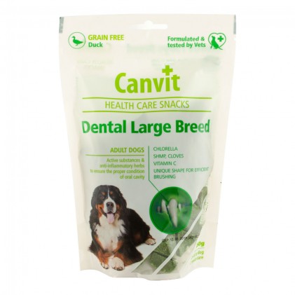 Canvit Dental Large Breed Ласощі для собак великих порід з качкою