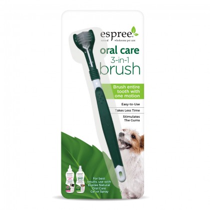 Espree Oral Care 3in1 Brush-Щітка для догляду за зубами і порожниною рота собак 3в1