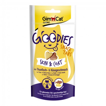 GimCat Goodies Skin&Coat Лакомства для кожи и шерсти кошек с тунцом и сыром
