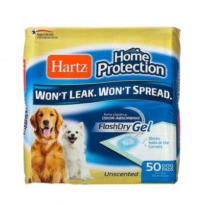 Hartz Home Protection Odor Absorbing Pads Flash Dry Gel Пелюшки для собак 53 см